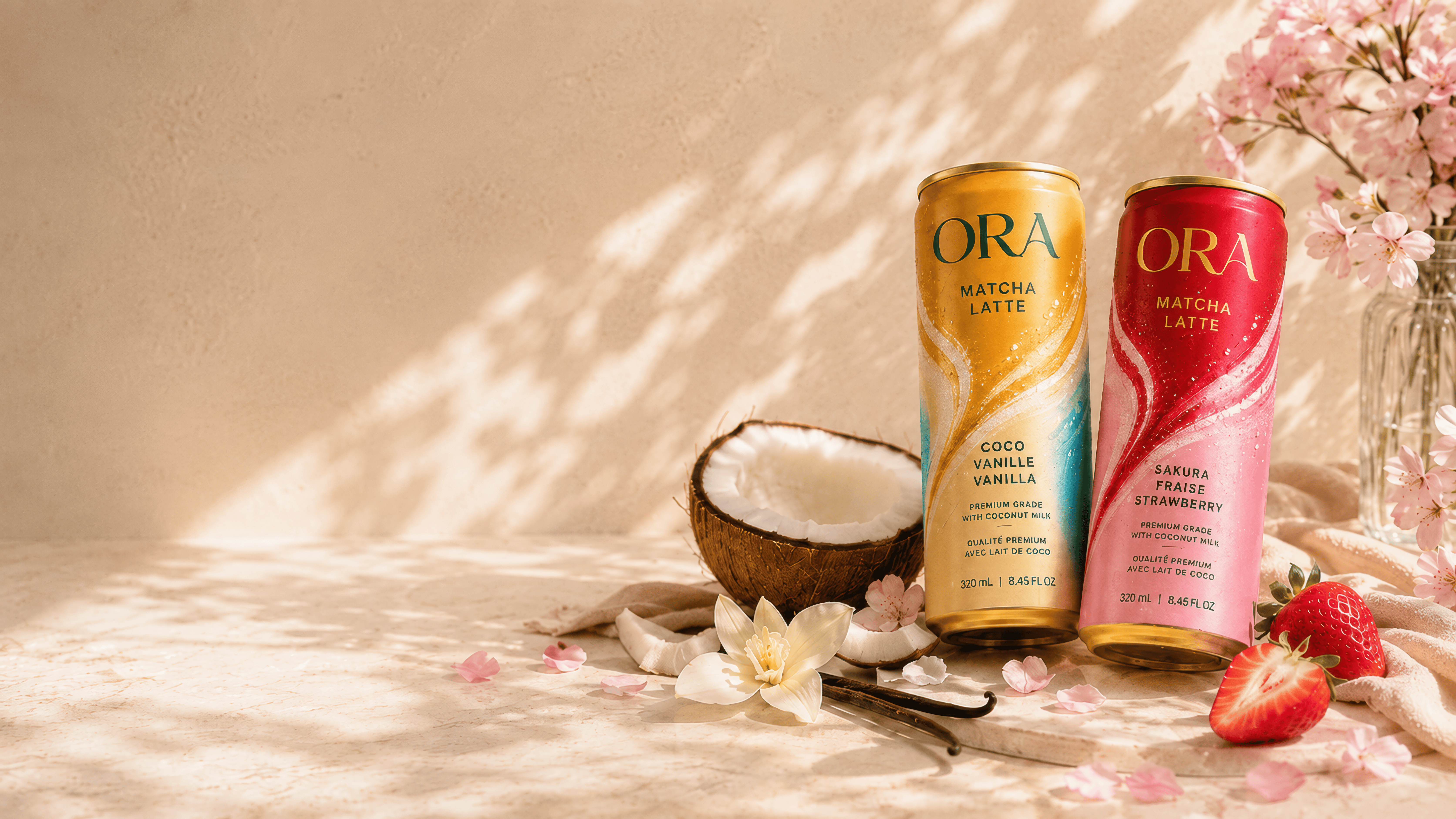 ORA Matcha Latte Cans