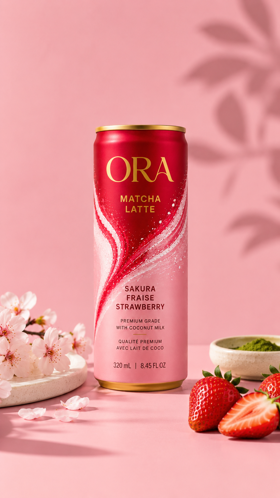 ORA Sakura Strawberry Matcha Latte